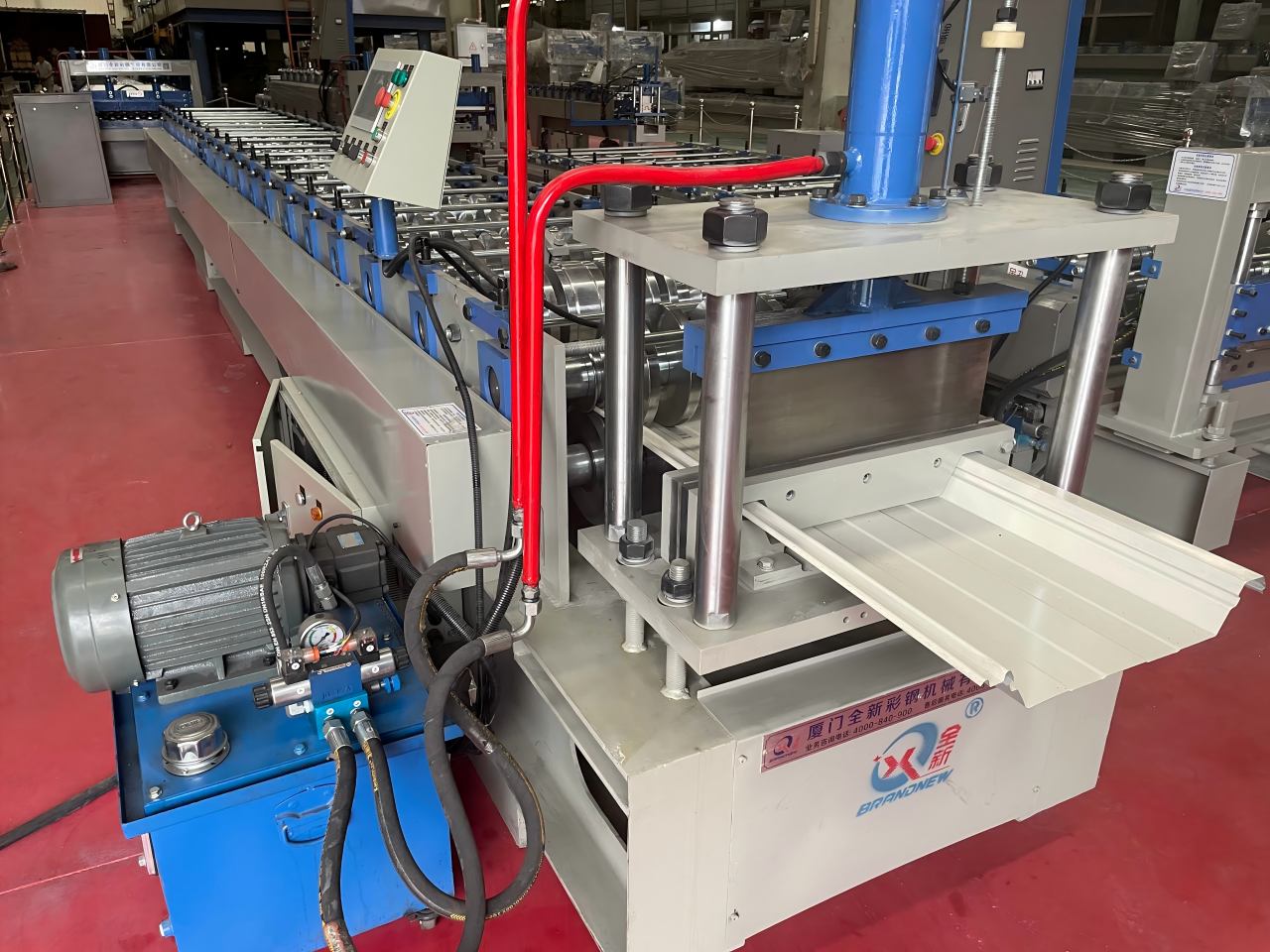 स्नैप लॉक धातु छत मशीन